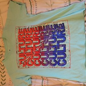 Vibes M teal Culture tshirt